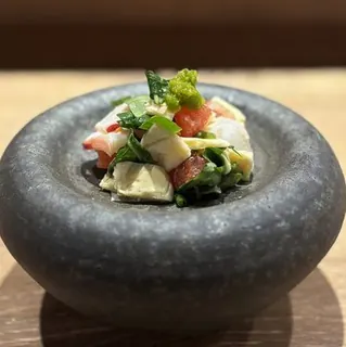 日光ゆばとタコの発酵セビーチェ