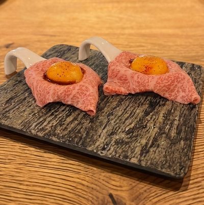尾崎牛のユッケ(1貫)