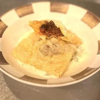 日光湯葉の揚げ巾着~尾崎牛ラグーソース~