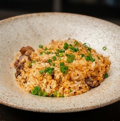 尾崎牛の牛すじガーリックライス