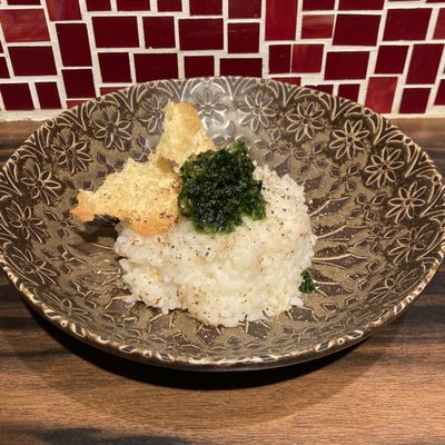 磯香る野菜出汁のリゾット風