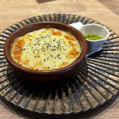 トマト味噌餃子のシェパードパイ風