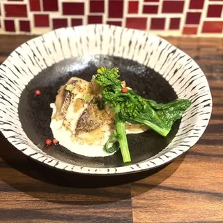 地魚の奈良西京蒸し~クリームソース